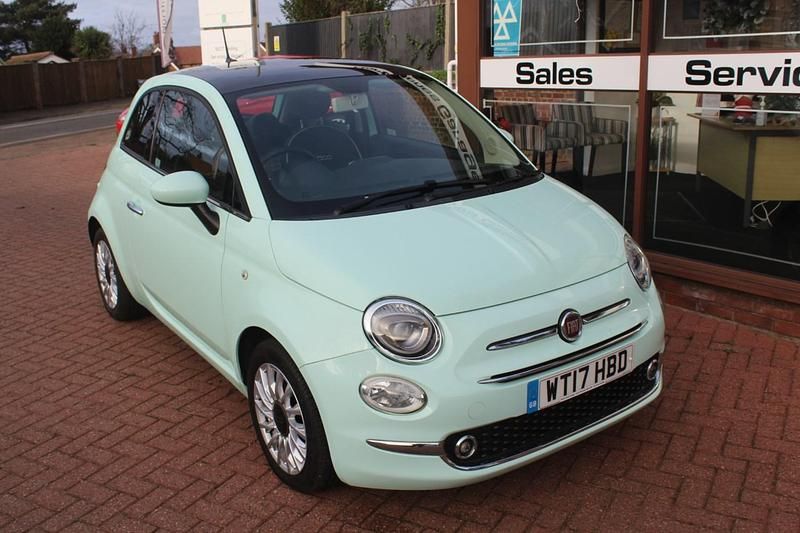 Used Fiat 500 Lounge 69 HP (50 kW) 2017 Green Hatchback
