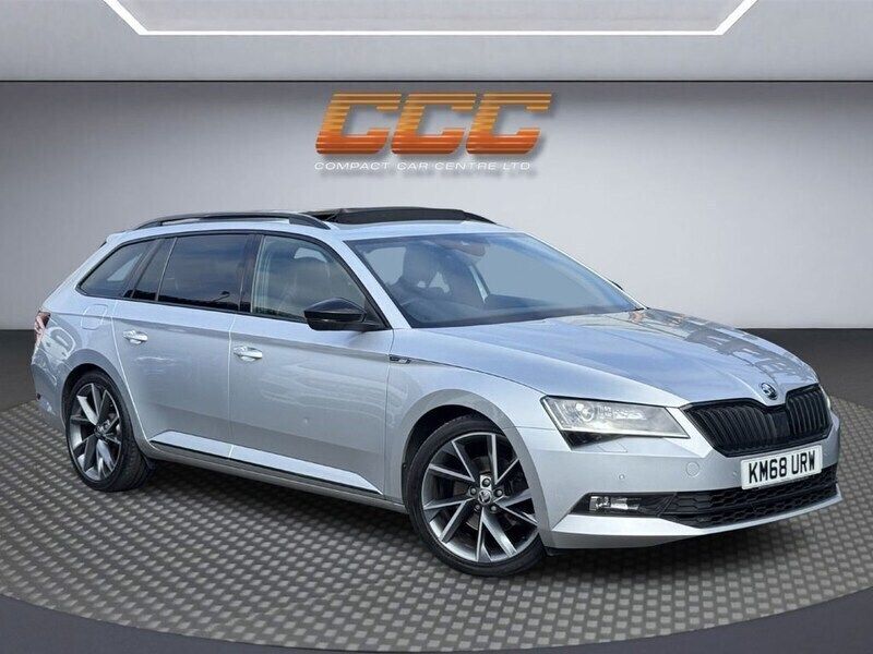 Silver Used 2018 Skoda Superb SportlinePlus Estate | £13,990 (Good price) - Image 1/2