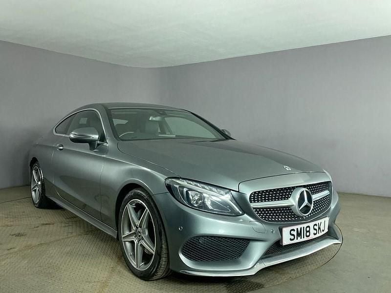 Grey Used 2018 Mercedes C220 AMG line Coupe | £13,999 (Good price) - Image 1/4