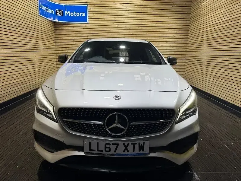 Used Mercedes CLA220 AMG line 177 HP (130 kW) 2017 Silver Coupe