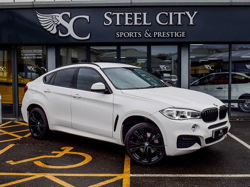 White Used 2017 BMW X6 M Sport SUV | £23,985 (Fair price) - Image 1/3
