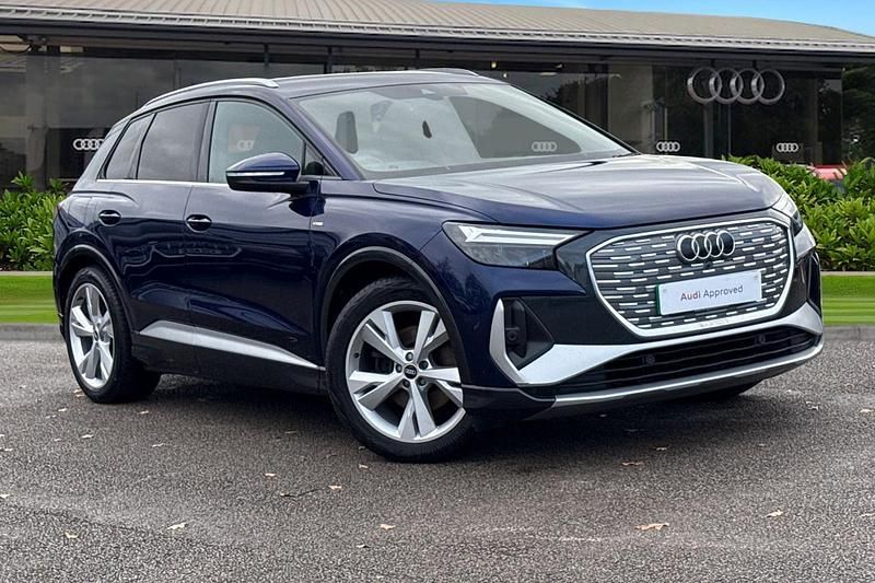 Blue Used 2021 Audi Q4 e-tron S-Line SUV | £19,990 - Image 1/4