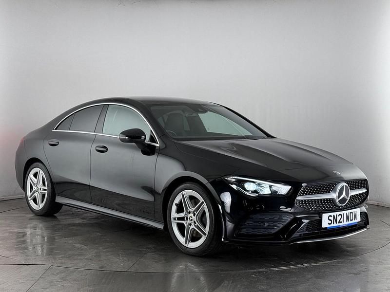 Used Mercedes CLA200 AMG line 2021 Black Coupe