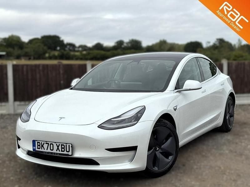 White Used 2020 Tesla Model 3 Standard Range Plus Sedan | £16,990 (Fair price) - Image 1/3