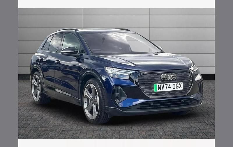 Blue Used 2024 Audi Q4 e-tron Black Edition SUV | £43,950 - Image 1/4