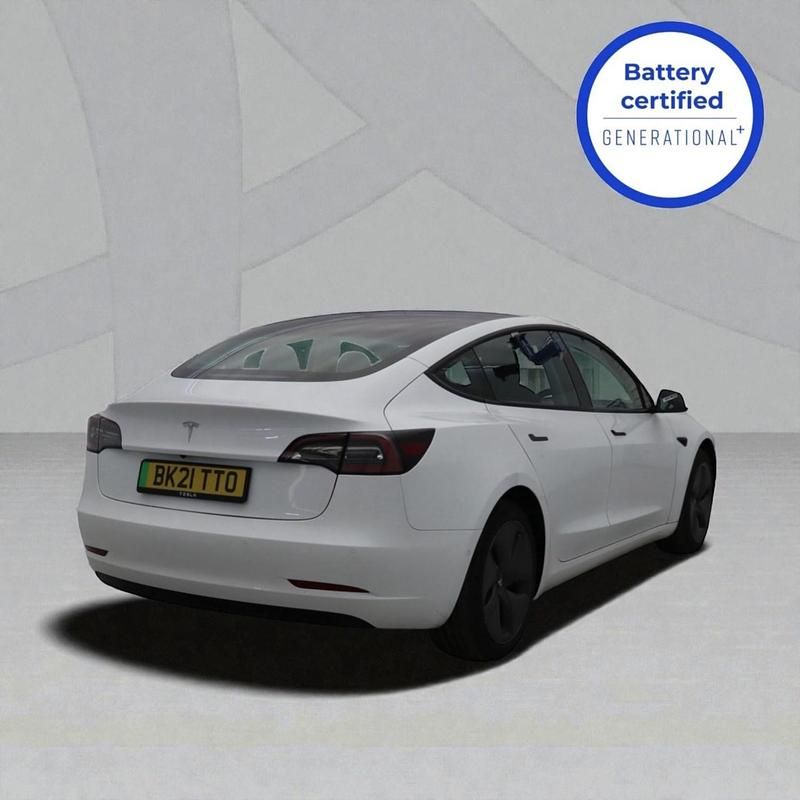 Used Tesla Model 3 Standard Range 208 kW (283 HP) 2021 White Sedan