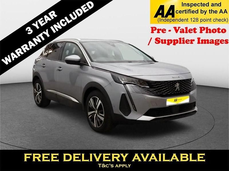 Grey Used 2021 Peugeot 3008 Allure Premium Hatchback | £16,095 (Fair price) - Image 1/3