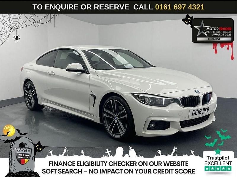 White Used 2018 BMW 420 M Sport Coupe | £13,440 (Fair price) - Image 1/3