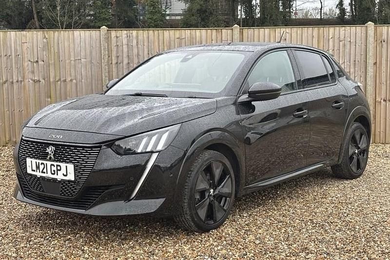 Used Peugeot e-208 Premium 100 kW (136 HP) 2021 Black Hatchback