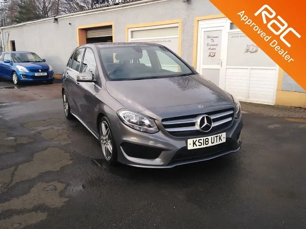 Used Mercedes B180 AMG line 109 HP (80 kW) 2018 Grey Hatchback