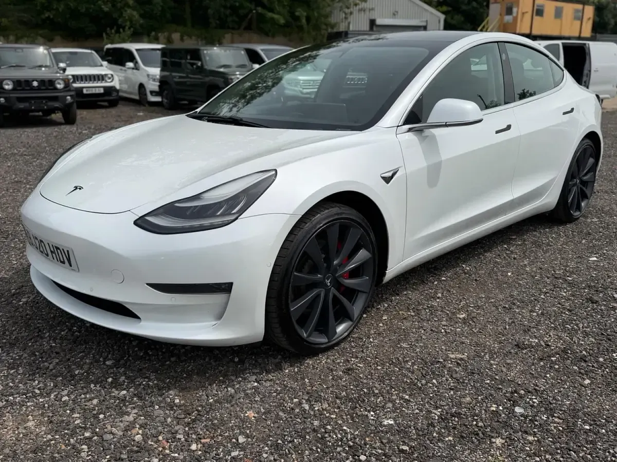 Used Tesla Model 3 Performance 461 kW (627 HP) 2020 White Sedan