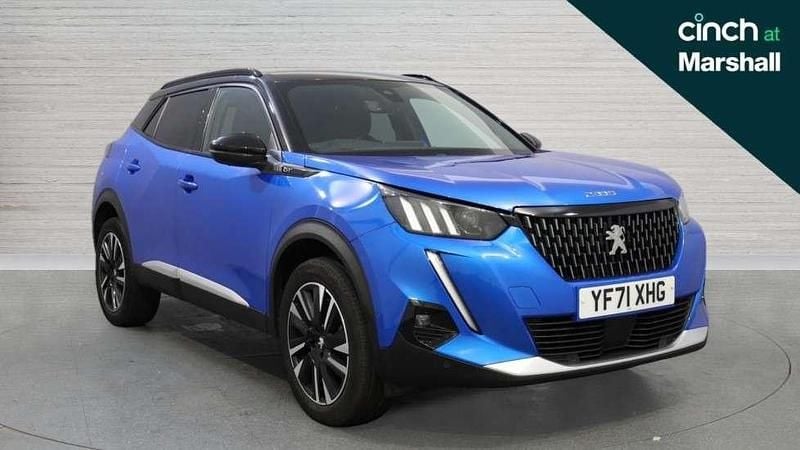 Blue Used 2022 Peugeot 2008 Premium SUV | £16,605 (Fair price) - Image 1/4