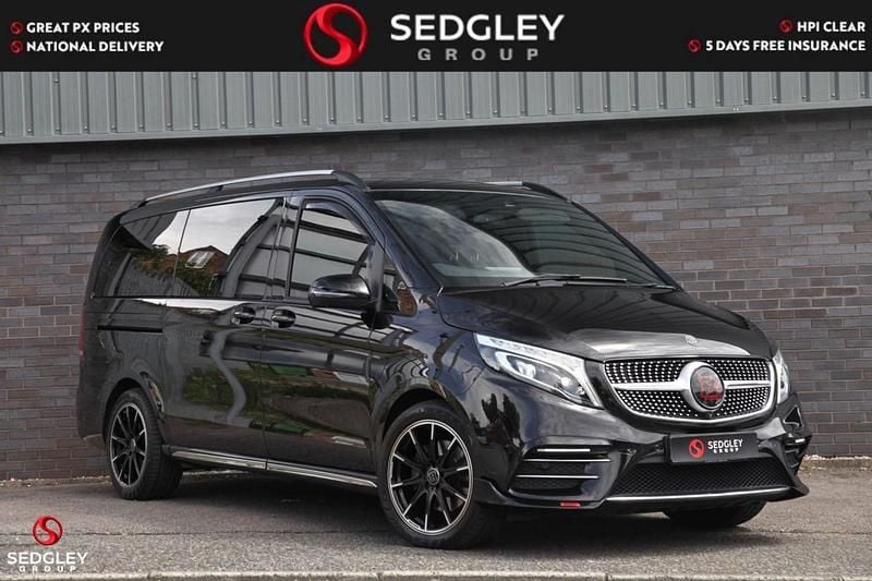 Black Used 2020 Mercedes V300 AMG line MPV | £54,995 (Expensive) - Image 1/4
