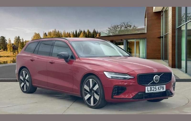 Red Used 2025 Volvo V60 Plus Estate | £33,890 (Fair price) - Image 1/4