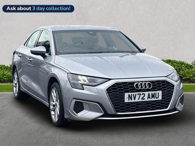 Silver Used 2022 Audi A3 Sport Sedan | £18,655 (Good price) - Image 1/4