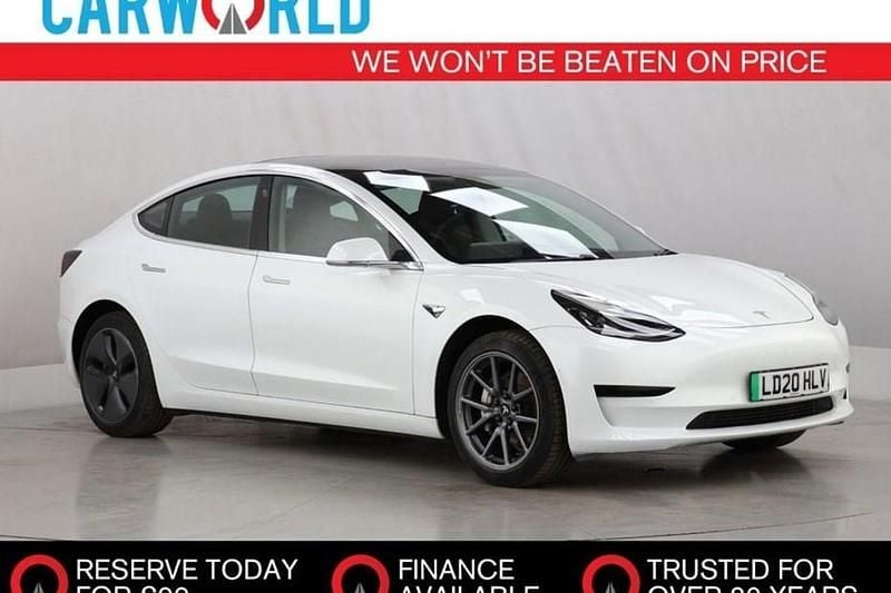 White Used 2020 Tesla Model 3 Standard Range Sedan | £16,388 (Good price) - Image 1/1