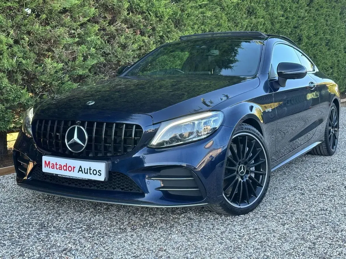 Used Mercedes C43 AMG Premium Plus 384 HP (282 kW) 2019 Blue Coupe