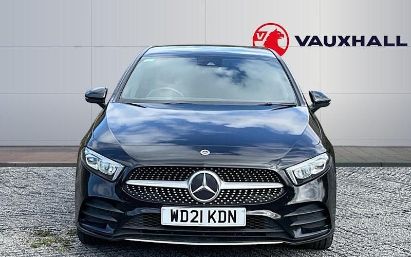 Used Mercedes A250 AMG line 218 HP (160 kW) 2021 Black Hatchback