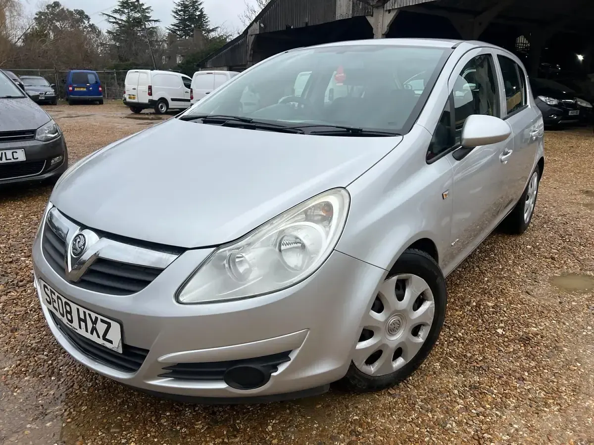 Used Vauxhall Corsa Club 89 HP (65 kW) 2008 Silver Hatchback