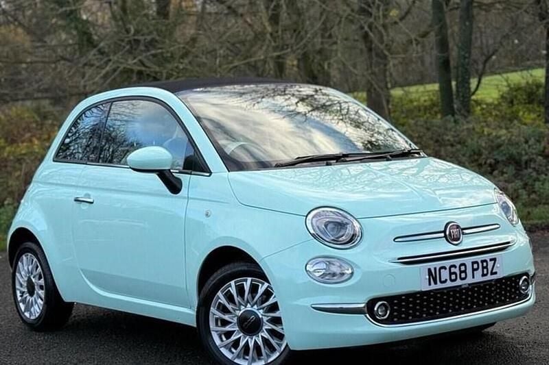 Used Fiat 500C Lounge 69 HP (50 kW) 2019 Green Cabriolet