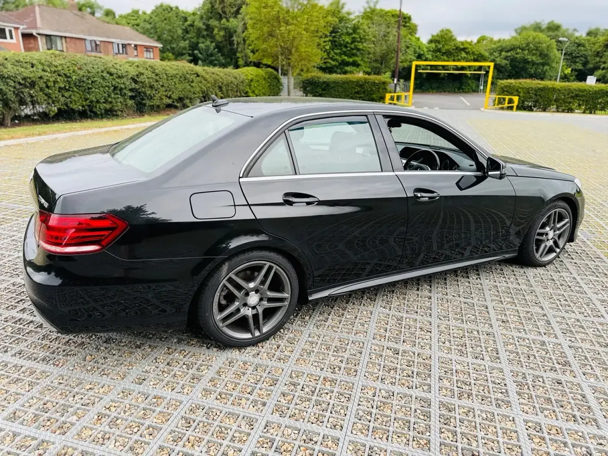 Used Mercedes E220 AMG line 2014 Black Sedan
