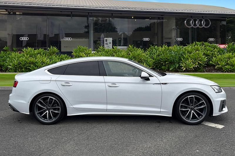 Used Audi A5 S-Line 150 HP (110 kW) 2024 White Hatchback