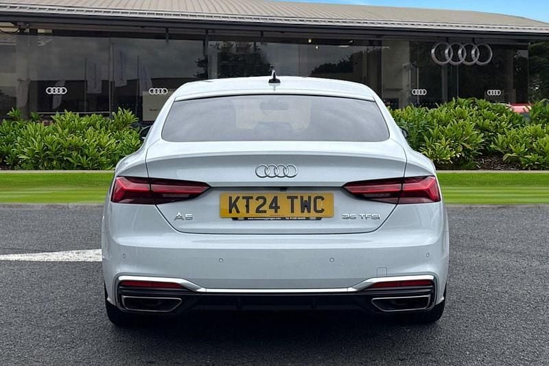 Used Audi A5 S-Line 150 HP (110 kW) 2024 White Hatchback