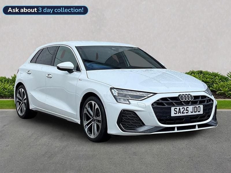 White New 2025 Audi A3 S-Line Hatchback | £28,860 (Super price) - Image 1/4