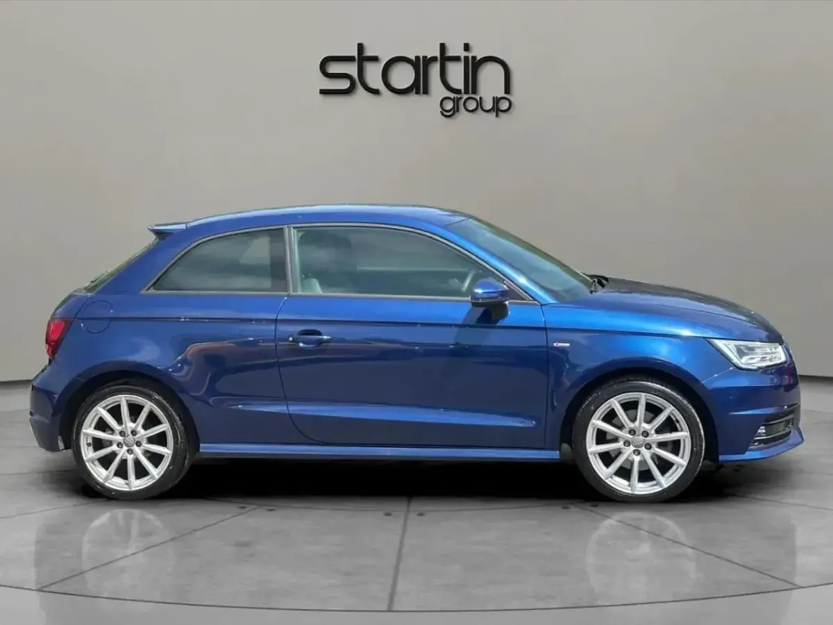 Used Audi A1 S-Line 123 HP (90 kW) 2017 Blue Hatchback