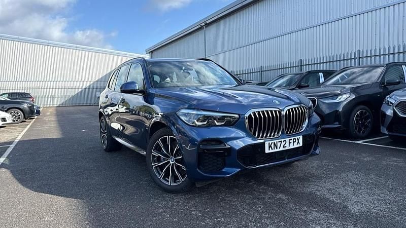 Blue Used 2022 BMW X5 M Sport SUV | £43,811 (Good price) - Image 1/4