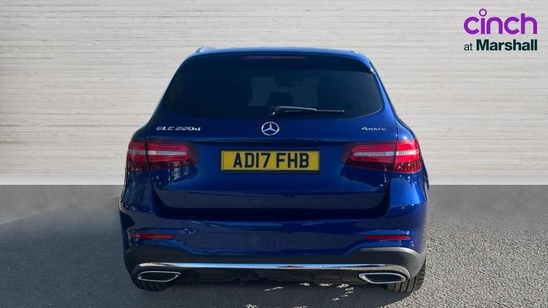Used Mercedes GLC220 AMG line 170 HP (125 kW) 2017 Blue SUV