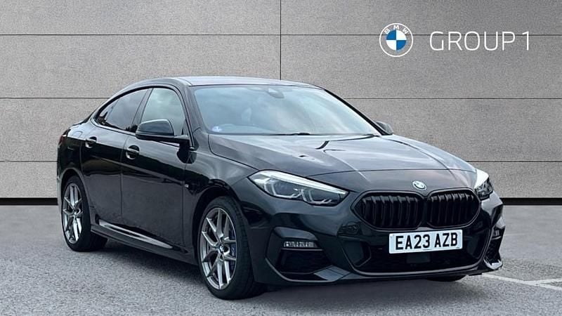 Black sapphire Used 2023 BMW 220 M Sport Sedan | £24,395 (Super price) - Image 1/4