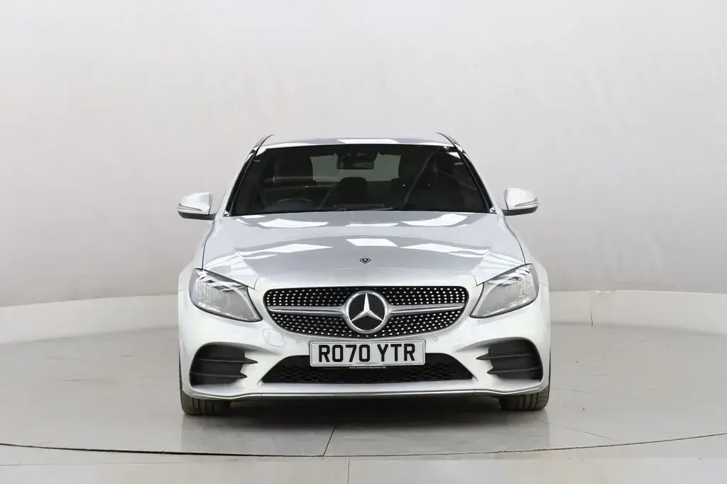 Used Mercedes C220 AMG line 194 HP (142 kW) 2020 Silver Sedan