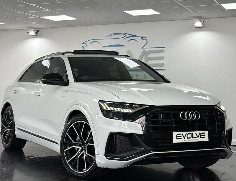 White Used 2019 Audi Q8 Advanced SUV | £39,495 - Image 1/4