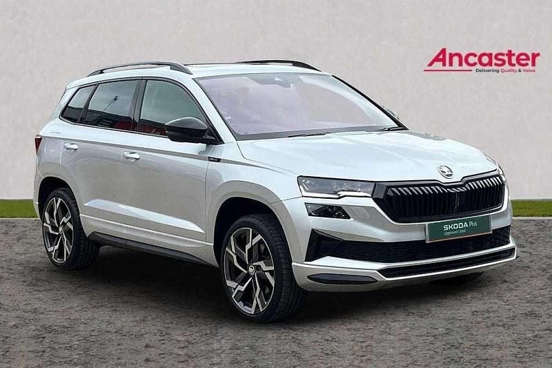 Silver Used 2024 Skoda Karoq SportLine SUV | £29,975 (A bit pricey) - Image 1/4