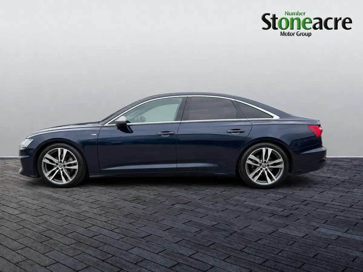 Used Audi A6 S-Line 204 HP (150 kW) 2019 Blue Sedan