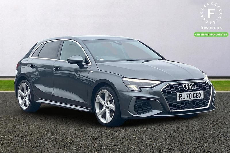 Grey Used 2021 Audi A3 S-Line Hatchback | £20,199 (A bit pricey) - Image 1/4