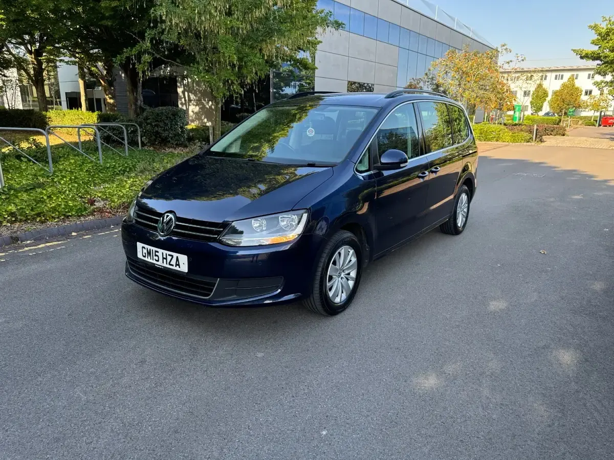Used VW Sharan SE 177 HP (130 kW) 2015 Blue MPV