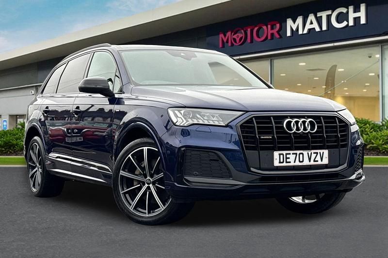 Used Audi Q7 Black Edition 2020 Blue SUV