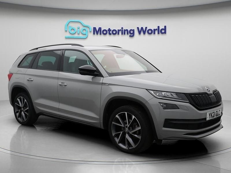 Grey Used 2021 Skoda Kodiaq SportLine SUV | £24,200 (Good price) - Image 1/4
