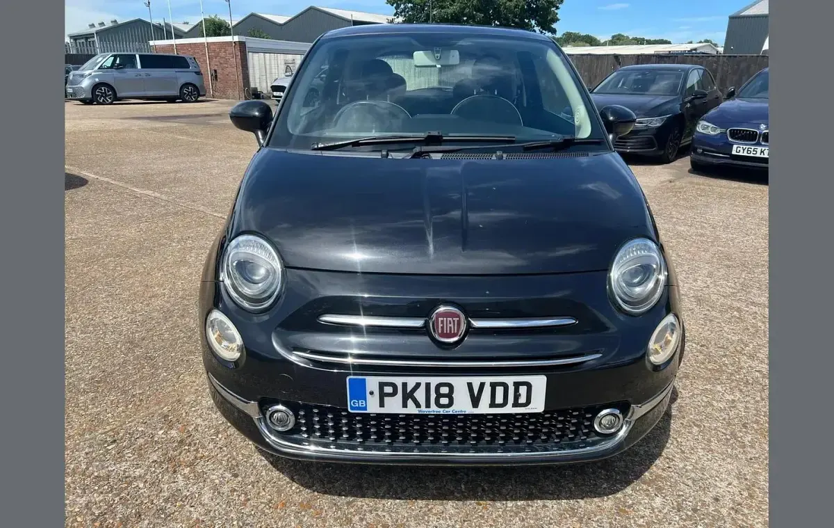 Used Fiat 500 Lounge 69 HP (50 kW) 2018 Black Hatchback