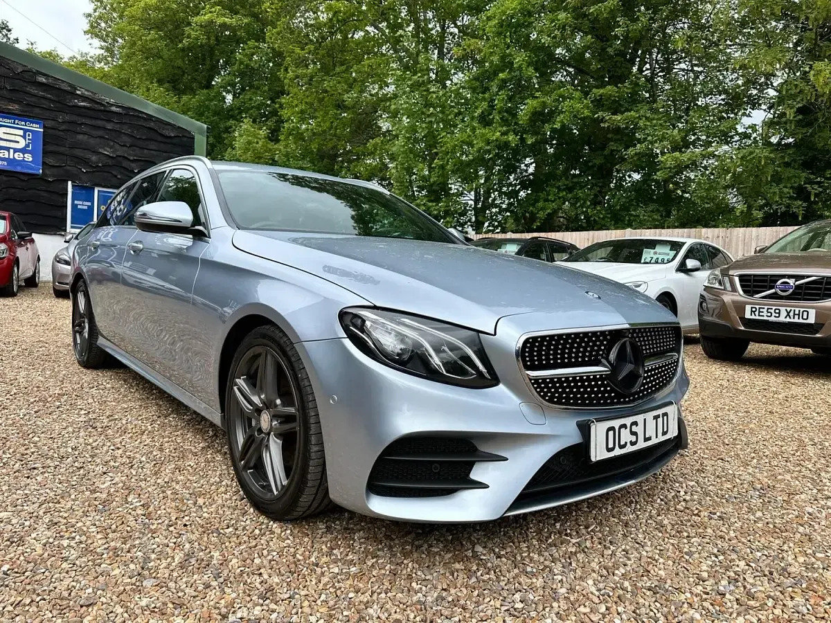 Used Mercedes E220 AMG line 2017 Silver Estate