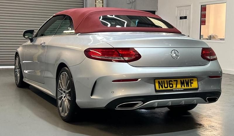 Used Mercedes C200 AMG Line Premium Plus 2017 Silver Cabriolet