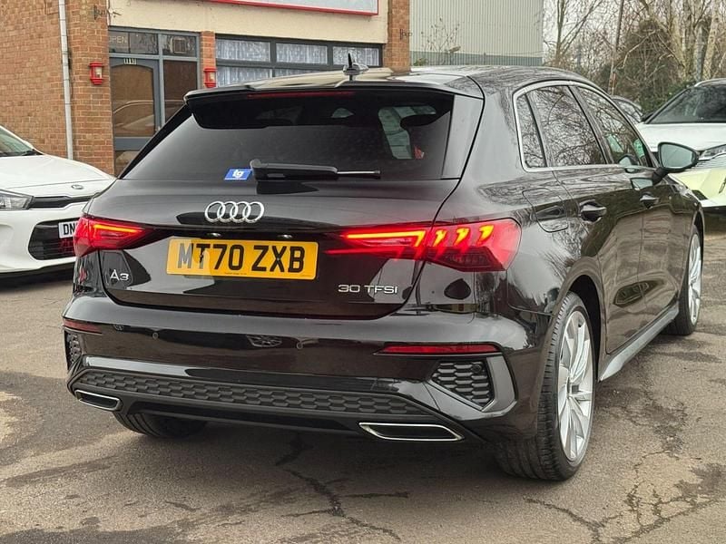 Used Audi A3 Sportback S-Line 2020 Black Hatchback