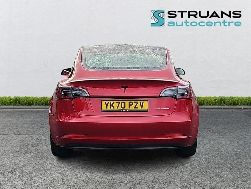 Used Tesla Model 3 Long Range AWD 366 kW (498 HP) 2020 Red Sedan
