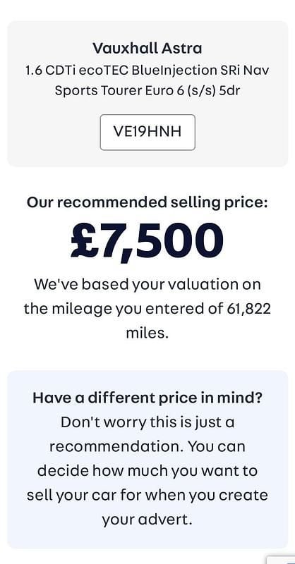 Used Vauxhall Astra SRi 2019 Blue Estate