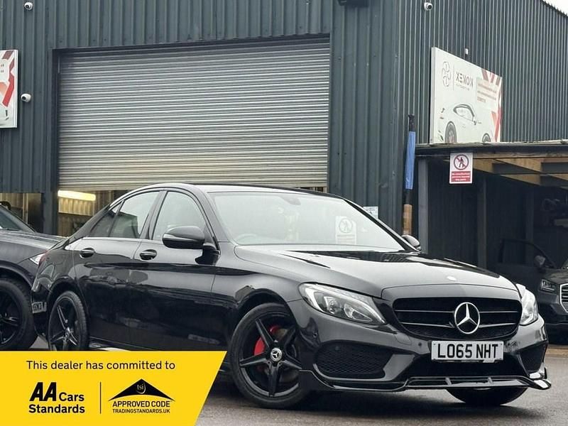 Black Used 2015 Mercedes C220 AMG line Sedan | £9,990 (A bit pricey) - Image 1/4