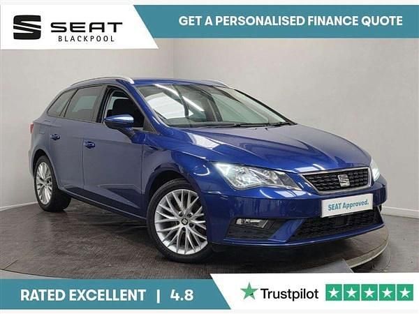 Blue Used 2019 Seat Leon SE Dynamic Estate | £12,395 (Fair price) - Image 1/4