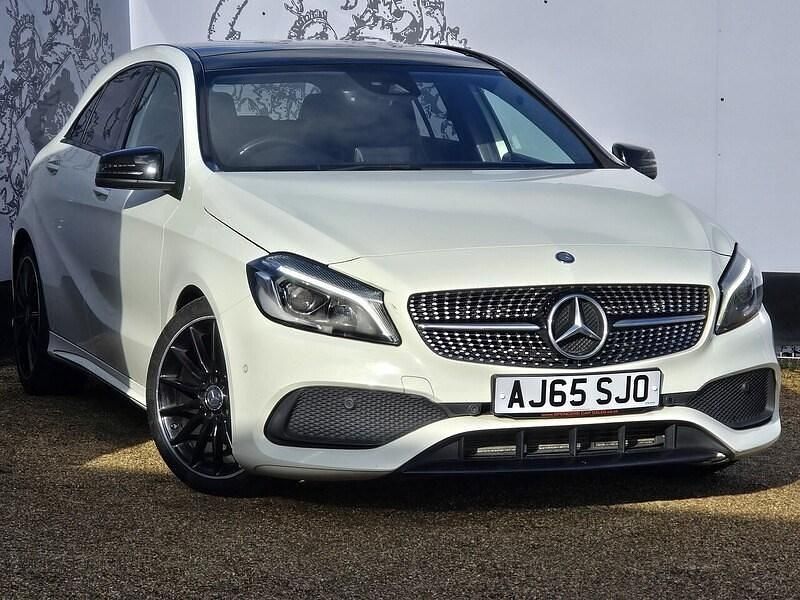 Used Mercedes A200 AMG Line Premium Plus 156 HP (114 kW) 2016 White Hatchback