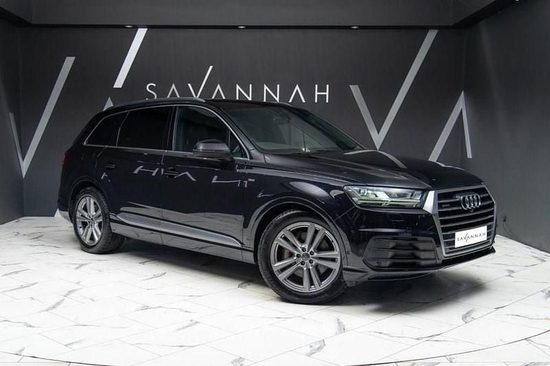 Black Used 2019 Audi Q7 S-Line SUV | £28,490 (Good price) - Image 1/4